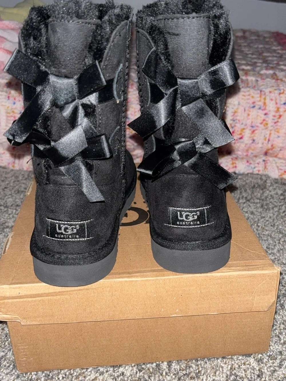 Black Boots with Bows